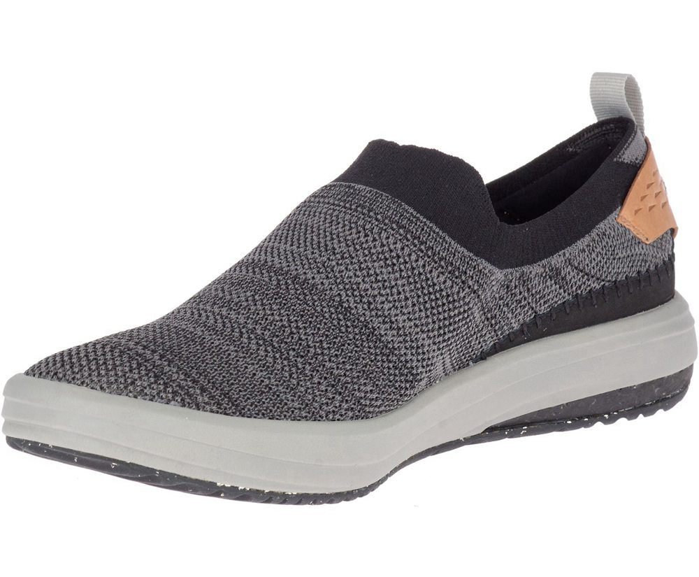 Merrell Slip Ons Męskie Czarne - Gridway Moc - 967248-XMT